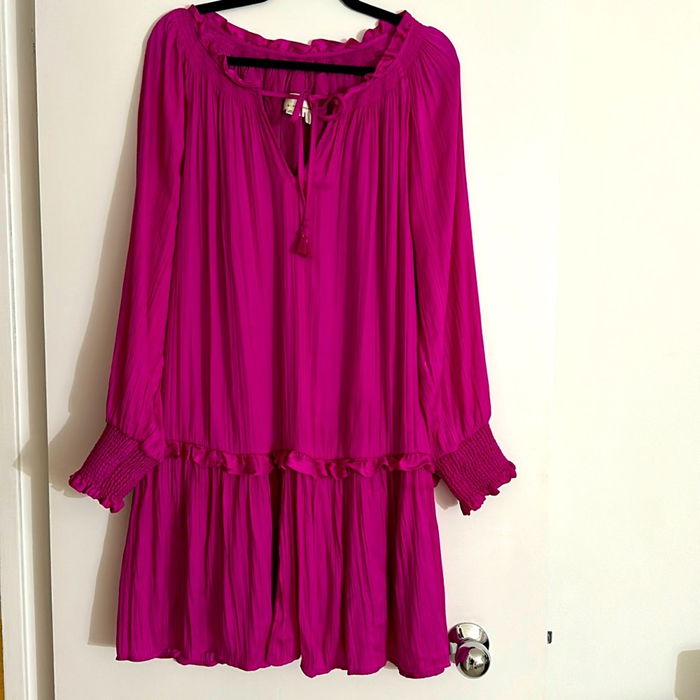 Anthropology silk dress